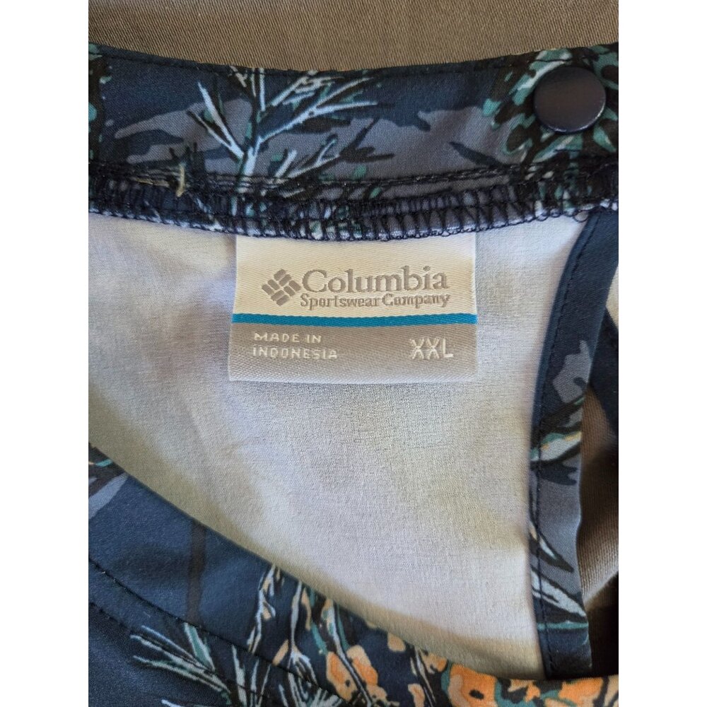 Columbia Women's XXL Sleeveless Floral Bird Print Bogata Bay Dress Omni-Shield - Picture 6 of 16